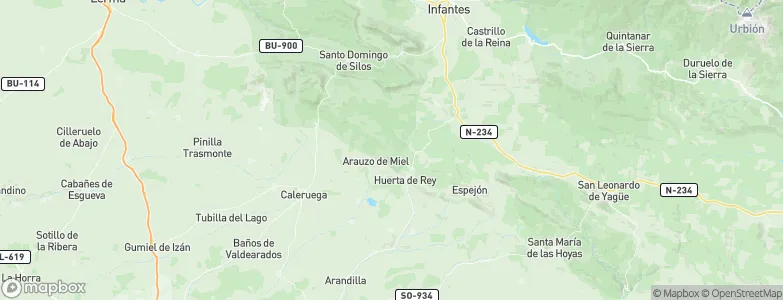 Arauzo de Miel, Spain Map
