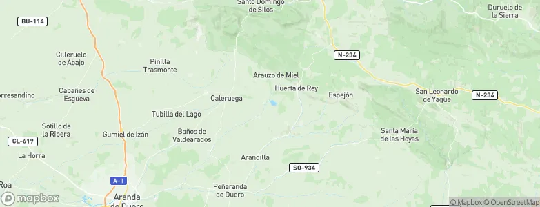 Arauzo de Salce, Spain Map