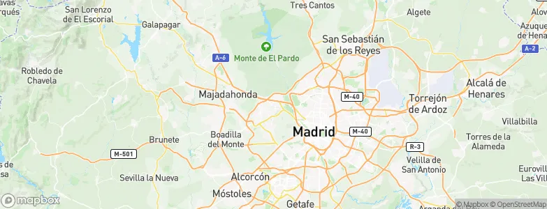 Aravaca, Spain Map