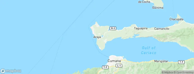 Araya, Venezuela Map