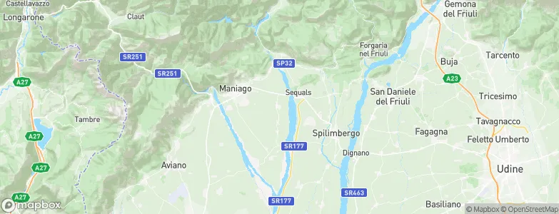 Arba, Italy Map