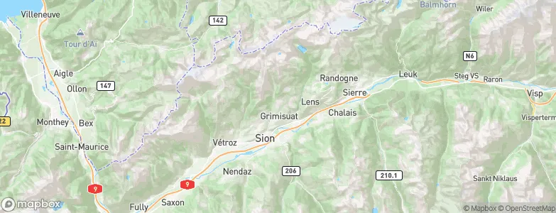 Arbaz, Switzerland Map