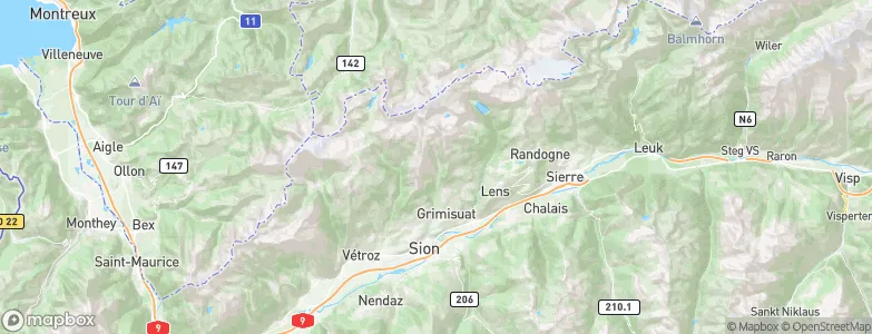 Arbaz, Switzerland Map