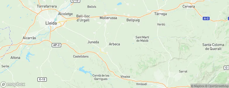 Arbeca, Spain Map