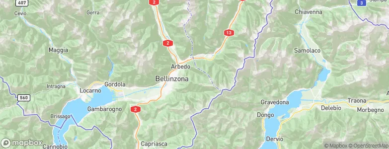 Arbedo-Castione, Switzerland Map