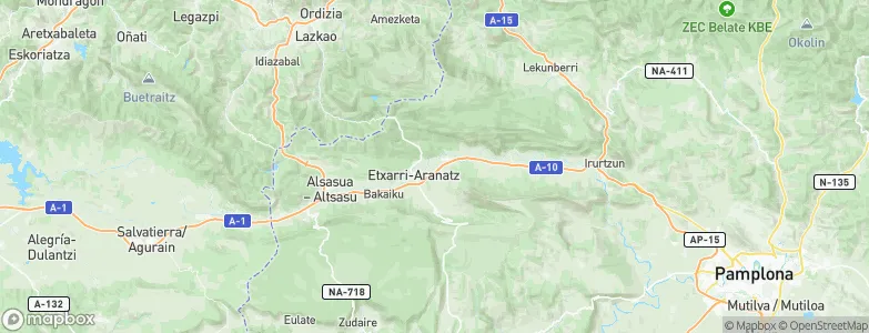 Arbizu, Spain Map