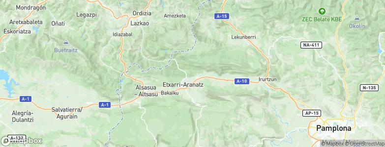Arbizu, Spain Map