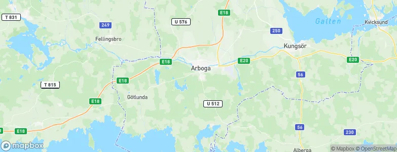 Arboga Kommun, Sweden Map