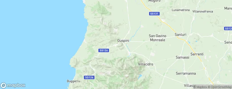 Arbus, Italy Map
