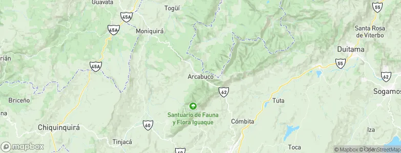 Arcabuco, Colombia Map