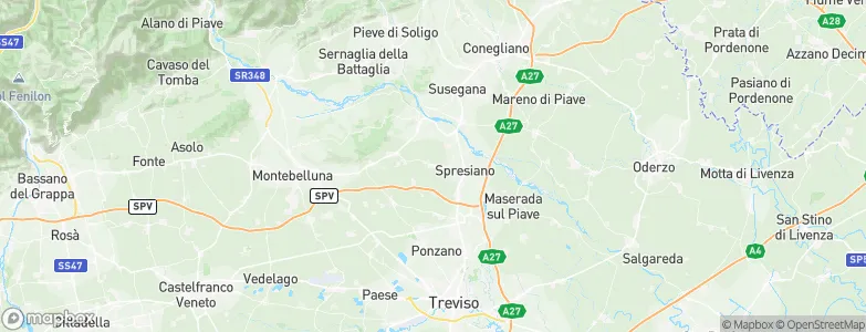 Arcade, Italy Map
