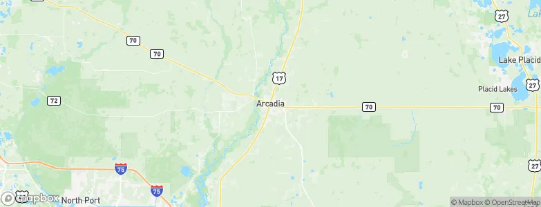 Arcadia, United States Map