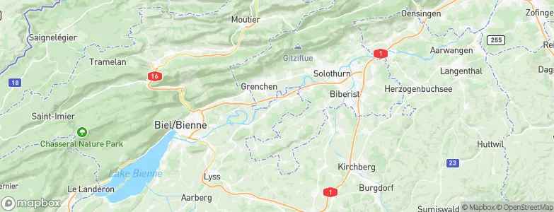 Arch, Switzerland Map