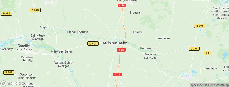 Arcis-sur-Aube, France Map
