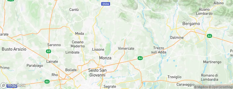 Arcore, Italy Map