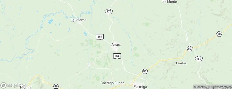 Arcos, Brazil Map