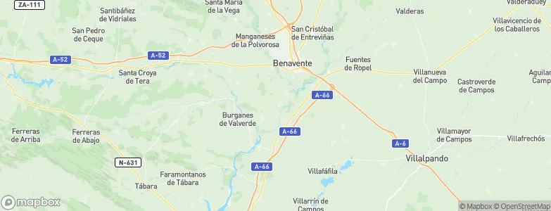 Arcos de la Polvorosa, Spain Map
