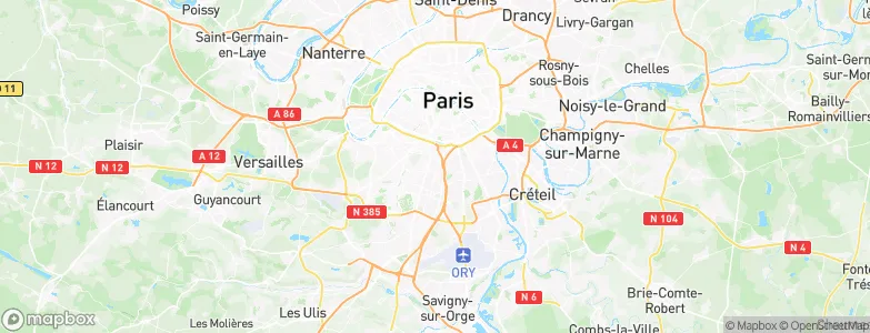 Arcueil, France Map