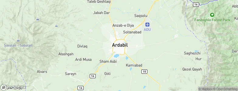 Ardabil, Iran Map