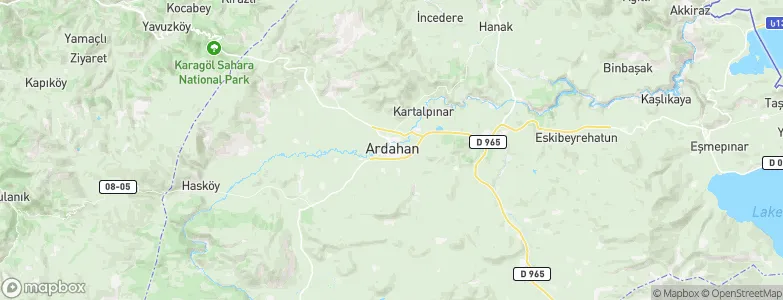 Ardahan, Turkey Map