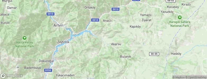 Ardanuç, Turkey Map