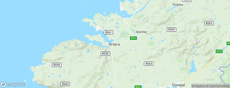 Ardara, Ireland Map