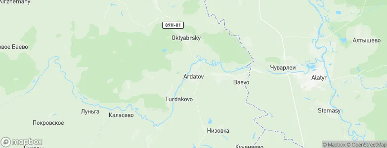 Ardatov, Russia Map