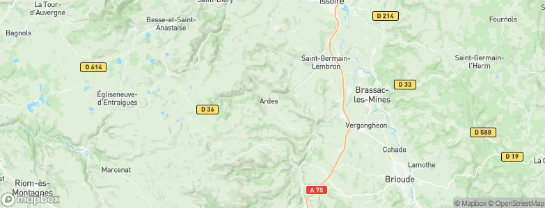 Ardes, France Map