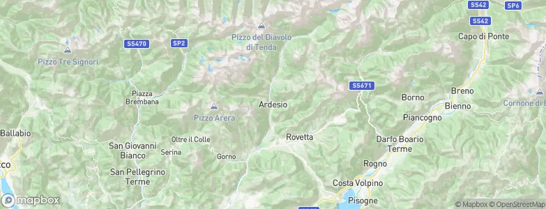 Ardesio, Italy Map