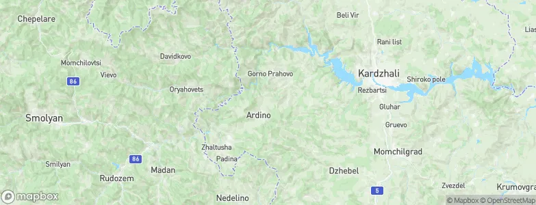 Ardino, Bulgaria Map
