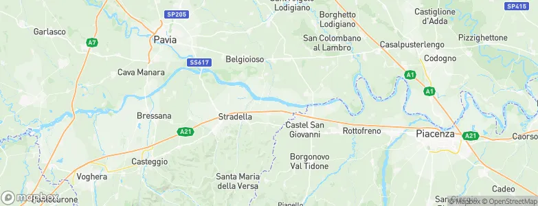 Arena Po, Italy Map