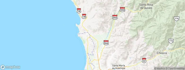 Arenal, Peru Map