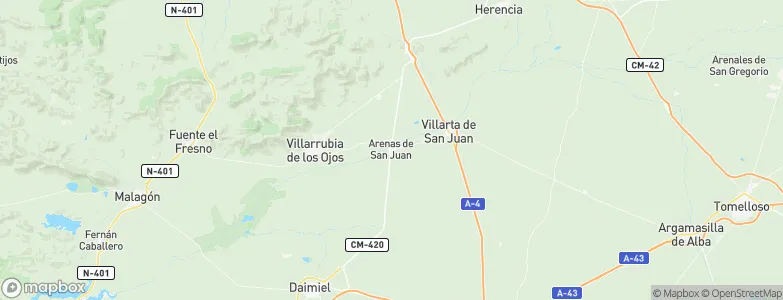 Arenas de San Juan, Spain Map