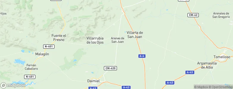 Arenas de San Juan, Spain Map