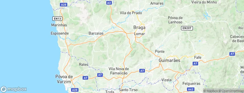 Arentim, Portugal Map