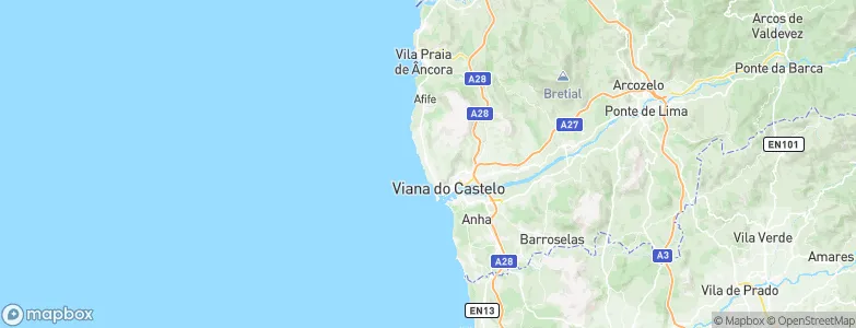 Areosa, Portugal Map