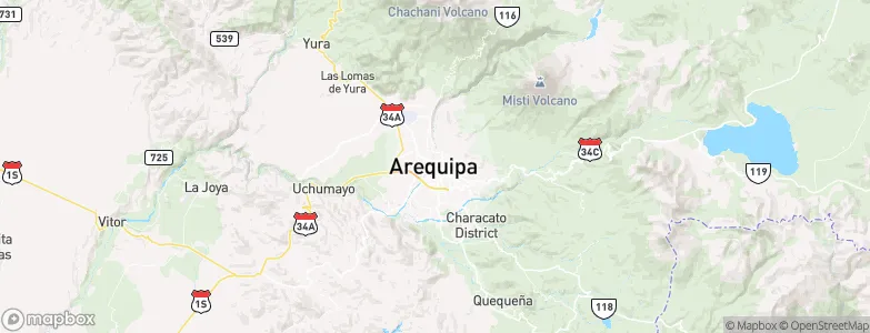 Arequipa, Peru Map
