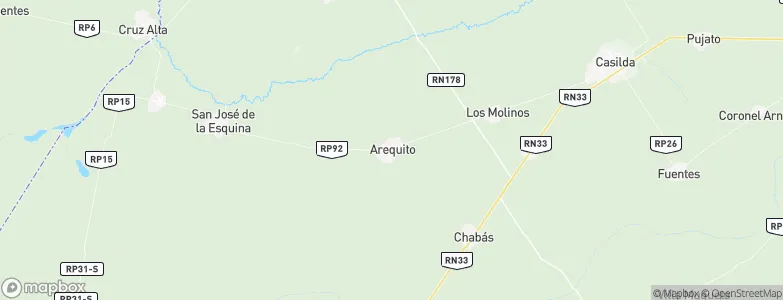 Arequito, Argentina Map