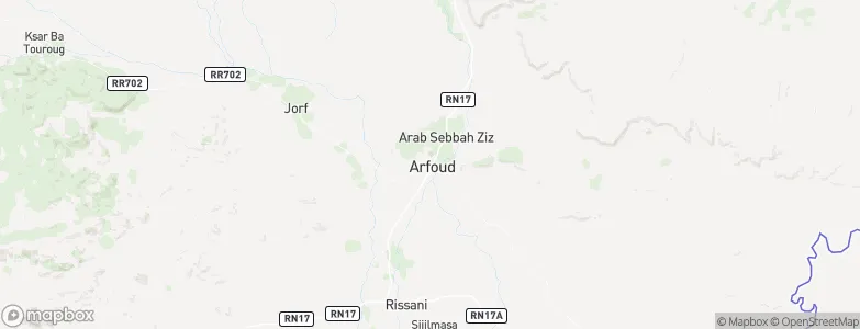 Arfoud, Morocco Map