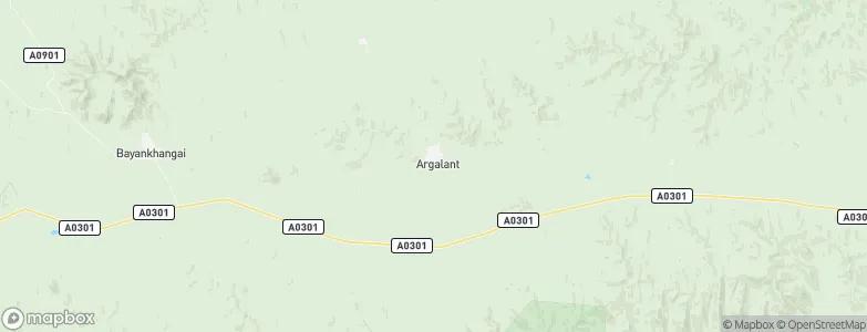 Argalant, Mongolia Map