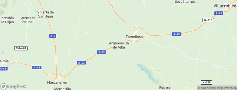 Argamasilla de Alba, Spain Map