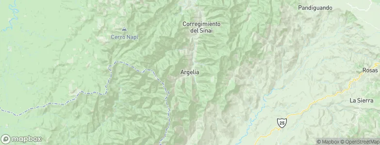 Argelia, Colombia Map