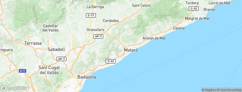 Argentona, Spain Map