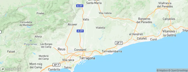 Argilaga, Spain Map