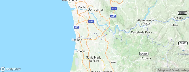 Argoncilhe, Portugal Map