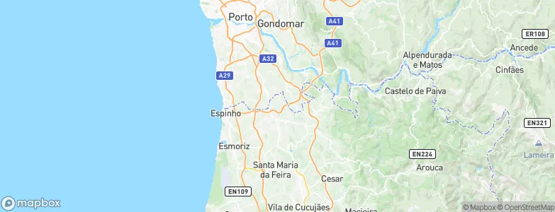 Argoncilhe, Portugal Map