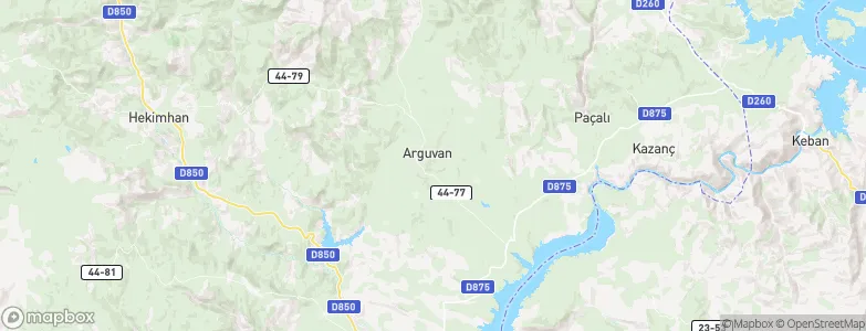 Arguvan, Turkey Map