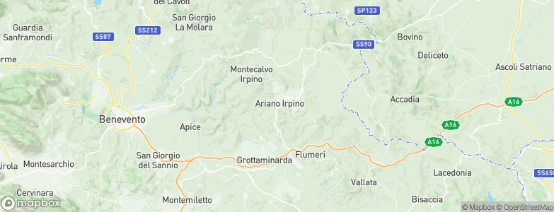 Ariano Irpino, Italy Map