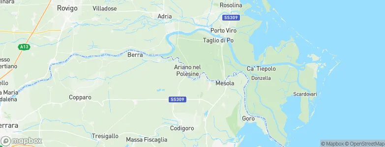 Ariano nel Polesine, Italy Map