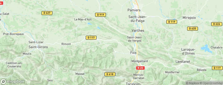 Ariège, France Map